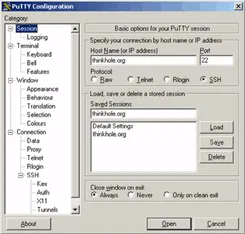 PuTTY ПуТТИ — скриншот 3